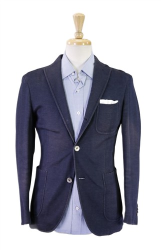 Boglioli navy blue jersey - navy,